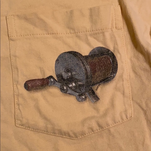 Fisherman’s Heavy cotton light yellow long sleeve T-shirt CLOSET CLEAR OUT - Picture 3 of 5